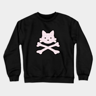 Kitty X-Bones Plaid Crewneck Sweatshirt